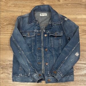 Madewell Distressed Indigo Denim Jacket